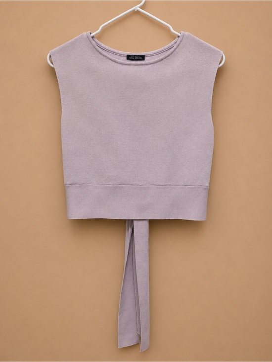 wild fable Tops - wild fable Lavender Tie-Back Knit Tank
